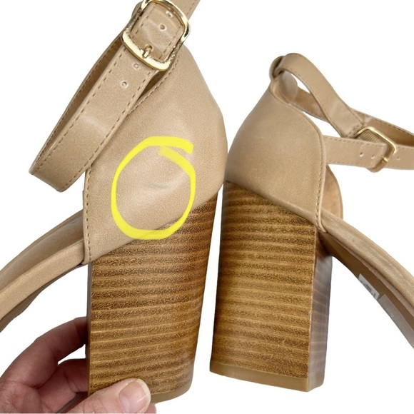 Torrid Red Braided Strap Stacked Block Heel Ankle Strap Sandals - Picture 16 of 16